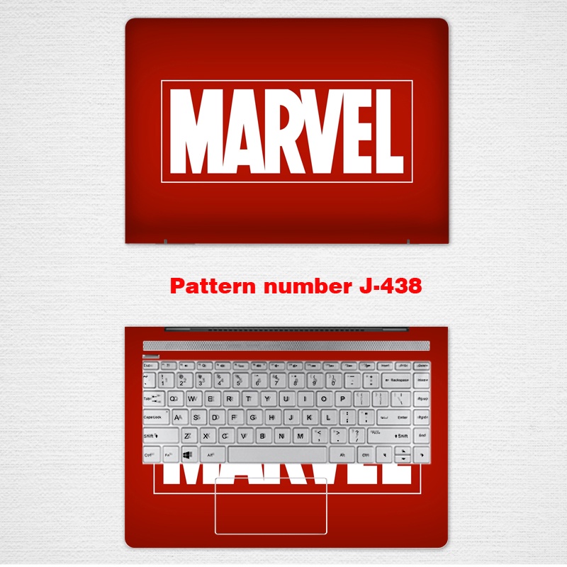 2pcs Stiker Pelindung Laptop Universal Motif Marvel Ukuran 12 13 14 15.6 Inch Untuk ASUS M4200u ROG G513Q fx516p UX4100E U4600