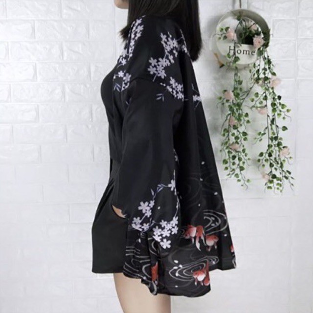 RE01 CARDINGAN KIMONO IMPORT WANITA ASIA KOREA JEPANG HAORI YUTAKA SAKURA ORIGINAL