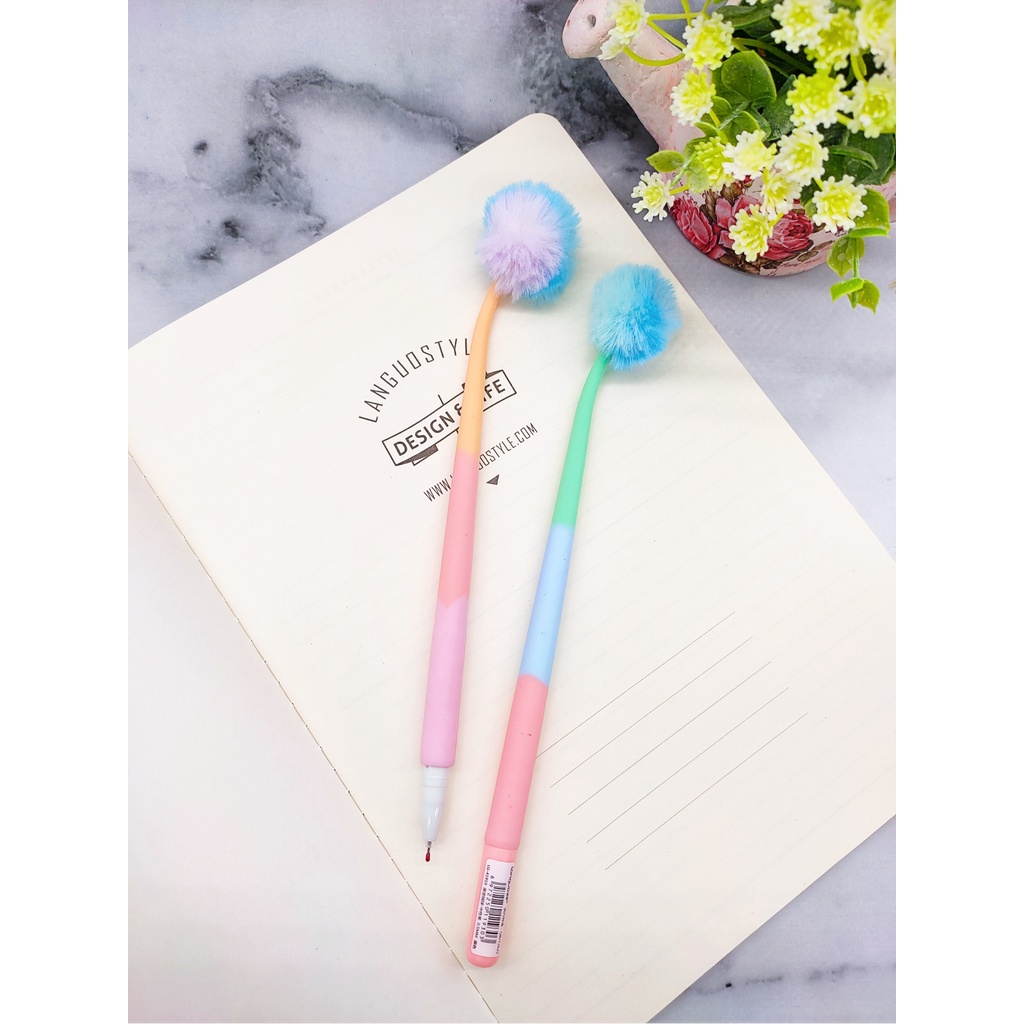 

Gel Pen Impor / Pulpen Gel Pom Pom Pastel Rainbow Pom Pom Rainbow LG-41919- SHABG