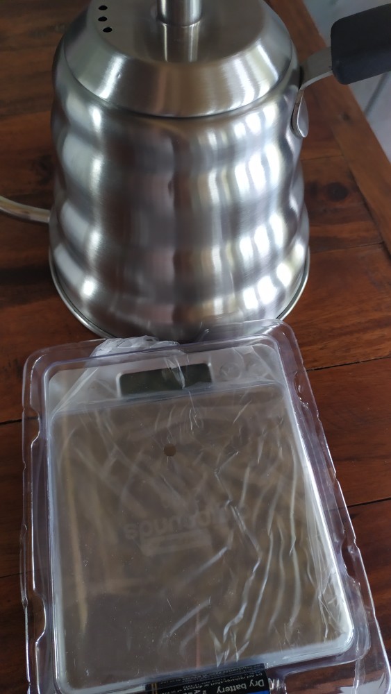 Teko Leher Angsa Kopi Coffee Maker Pot V60 Drip Kettle Teko Barista 1200ml Thermometer