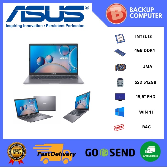 ASUS A516JAO-VIPS355+ 15.6"i3-1005G1/UMA/4G/512G PCIE