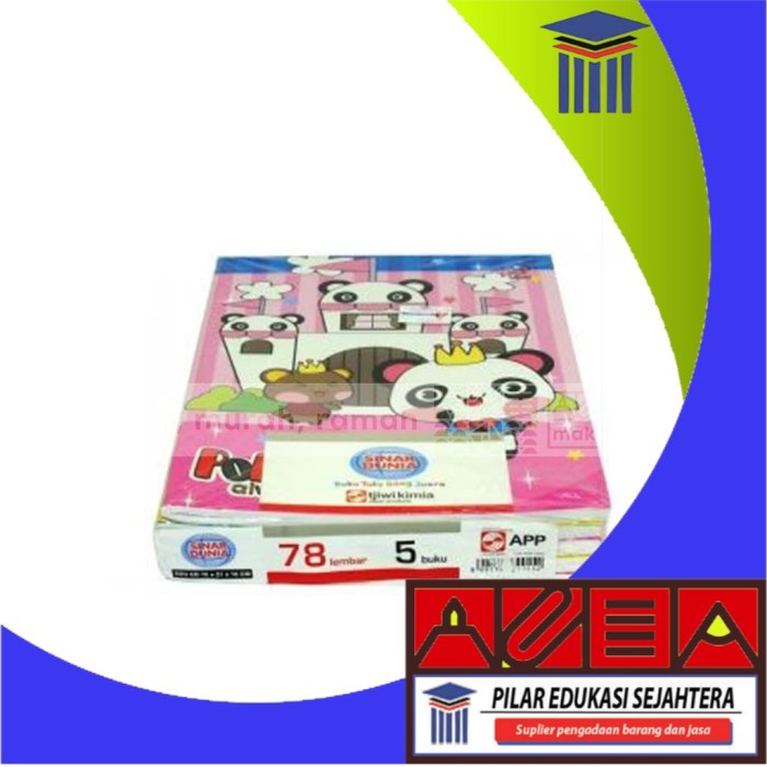 

BUKU TULIS SIDU / SINAR DUNIA 78 LEMBAR (1 PACK) MURAH