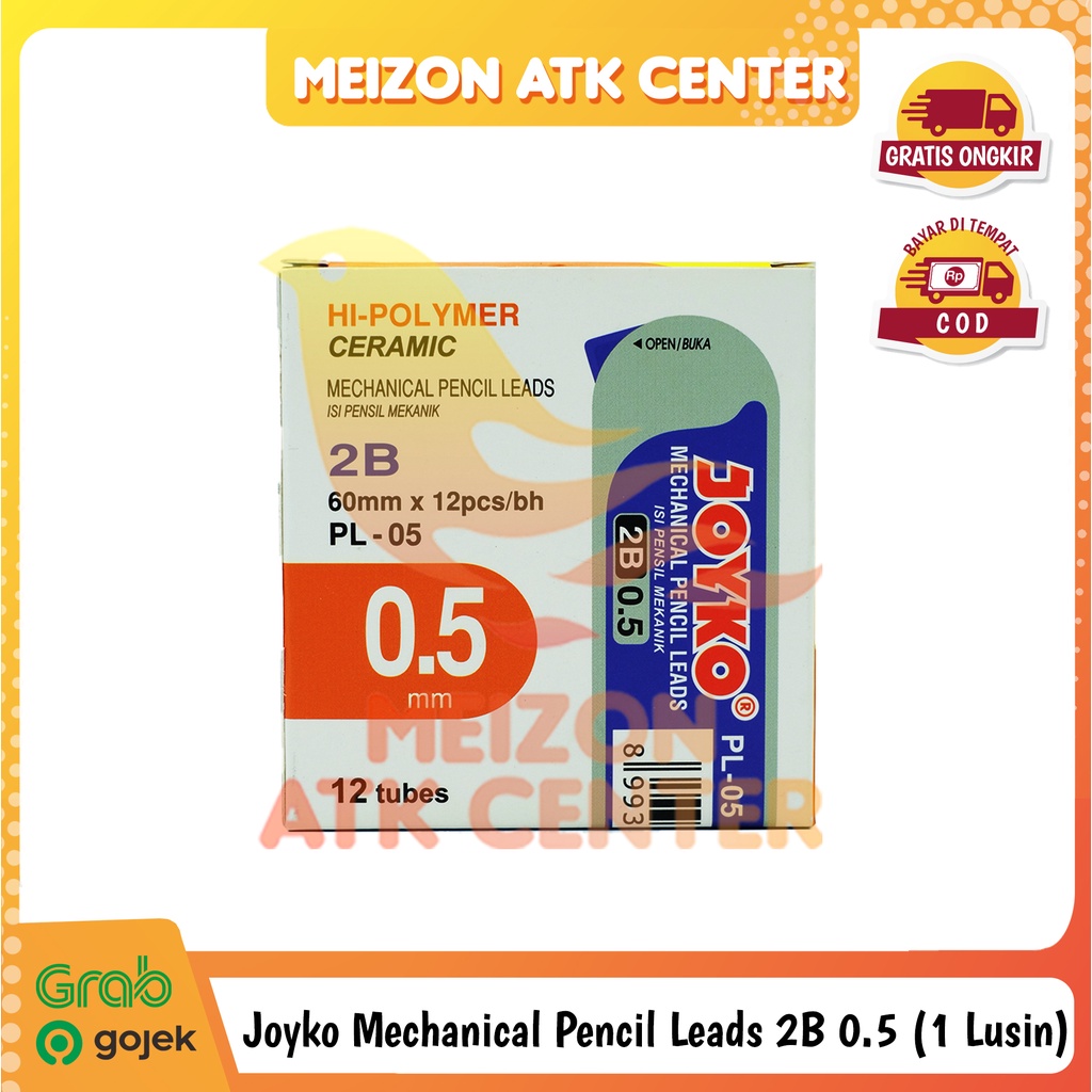 

JOYKO PL-05 Isi Pensil Mekanik 2B 0.5 MECHANICAL PENCIL LEAD /LSN/TUBE