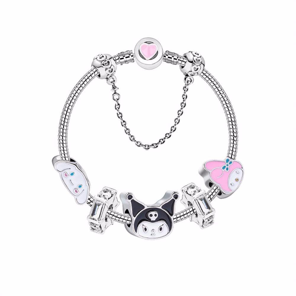 Gelang Rantai Manik Cinnamoroll Kuromi DIY Untuk Anak Perempuan