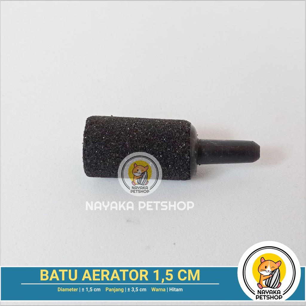 Batu Aerator 1,5 cm Air Stone Aerasi Gelembung Udara Aquarium