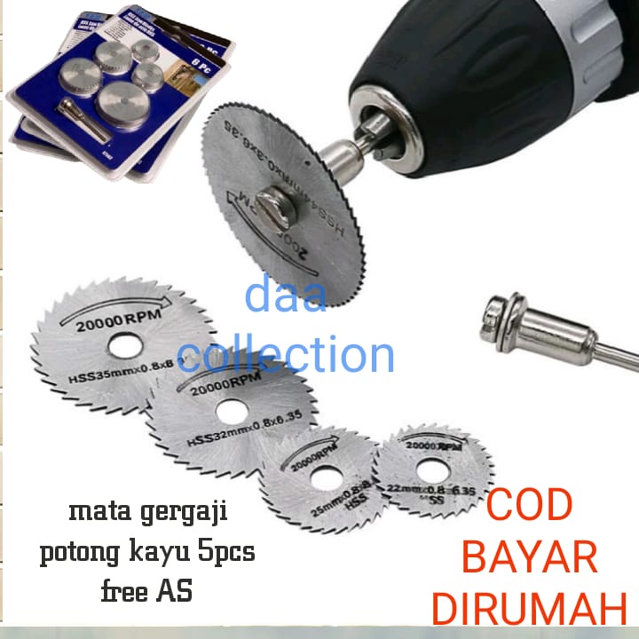 Mata bor potong gergaji mini grinder cun mata gergaji kayu mini gerinda 6 pcs