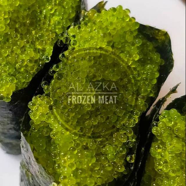 

Tobiko Wasabi / Tobiko Hijau / Telur Ikan Terbang Hijau 100 Gram
