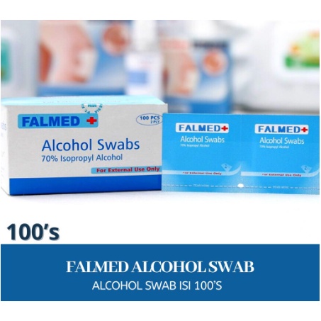 ALCOHOL SWAB FALMED 100'S SWAB