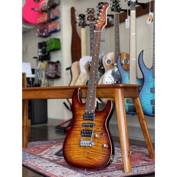 Gitar listrik Harley benton Pro series Wilkinson 50IIK 2-point tremolo