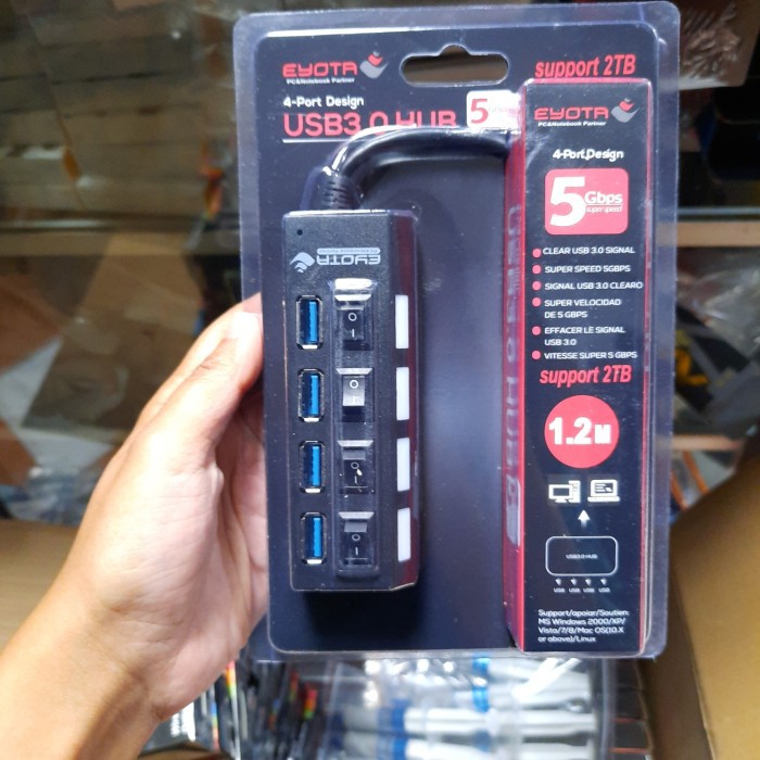 Promo Eyota USB Hub 4 port usb 3.0 Diskon