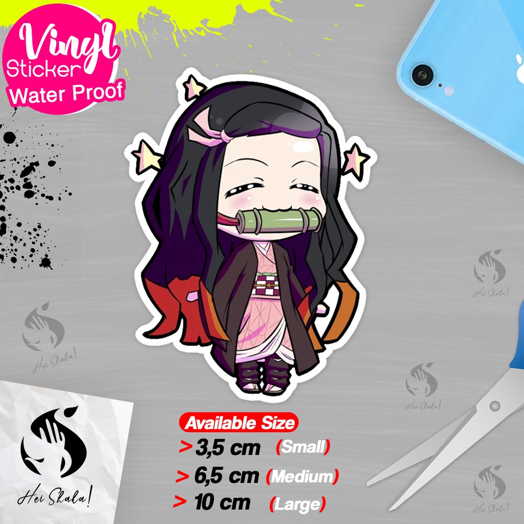 

Stiker Nazuko Kamado 006 Demon Slayer Kimetsu No Yaiba Sticker Anime Jepang Bahan Vinyl Anti Air