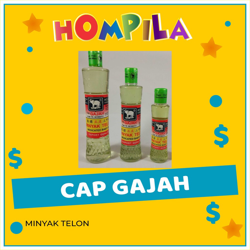 ❤ HOMPILA ❤ CAP GAJAH MINYAK TELON / MINYAK TELON BAYI