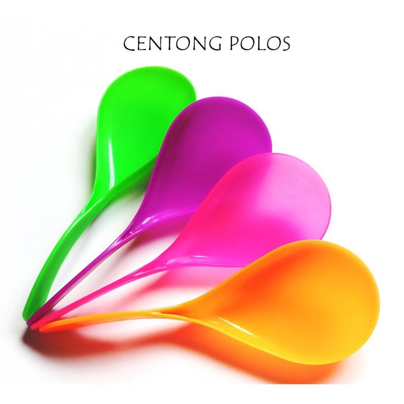 centong nasi plastik polos tebal / sendok nasi polos 1 pcs