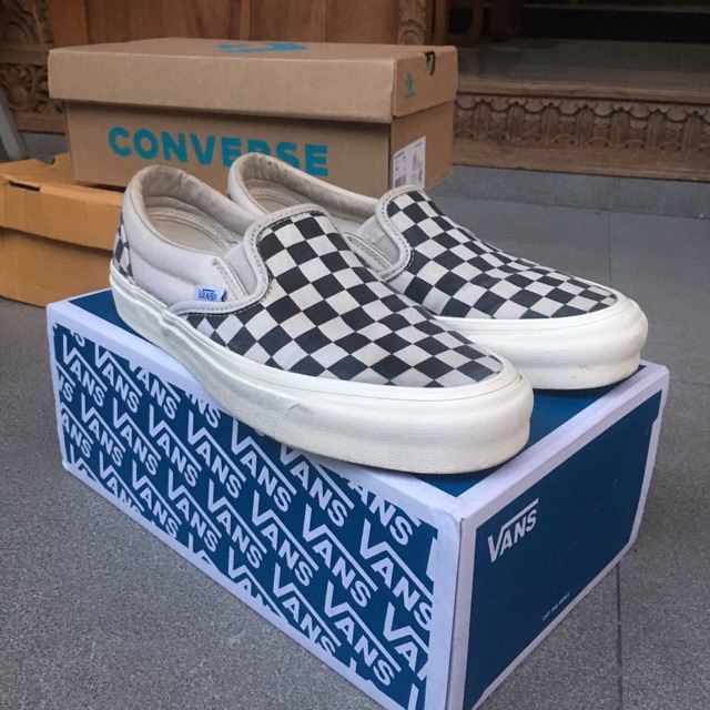 VANS SLIP ON CHECKERBOARD VAULT OG /ORI