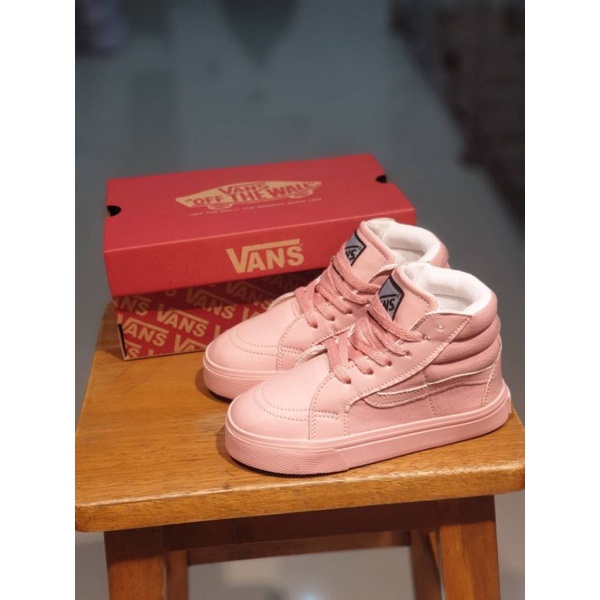 SEPATU ANAK VANS SK8 TALI FULL PEACH SEPATU ANAK PEREMPUAN SEPATU ANAK WANITA