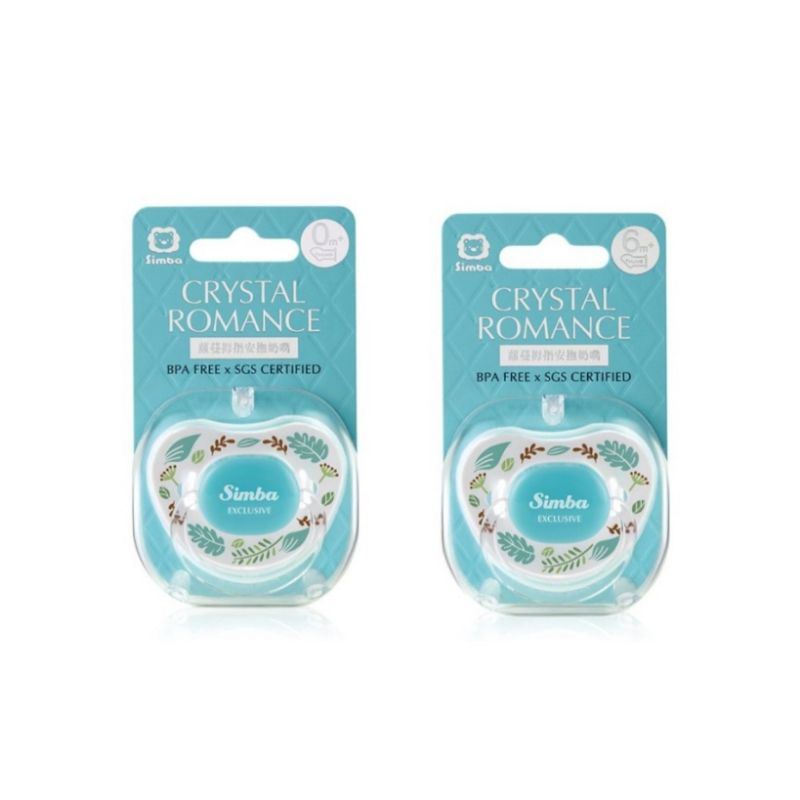 Simba Crystal Romance Thumb Shaped Pacifier Herb 0+M &amp; 6+M - Empeng Dot Bayi