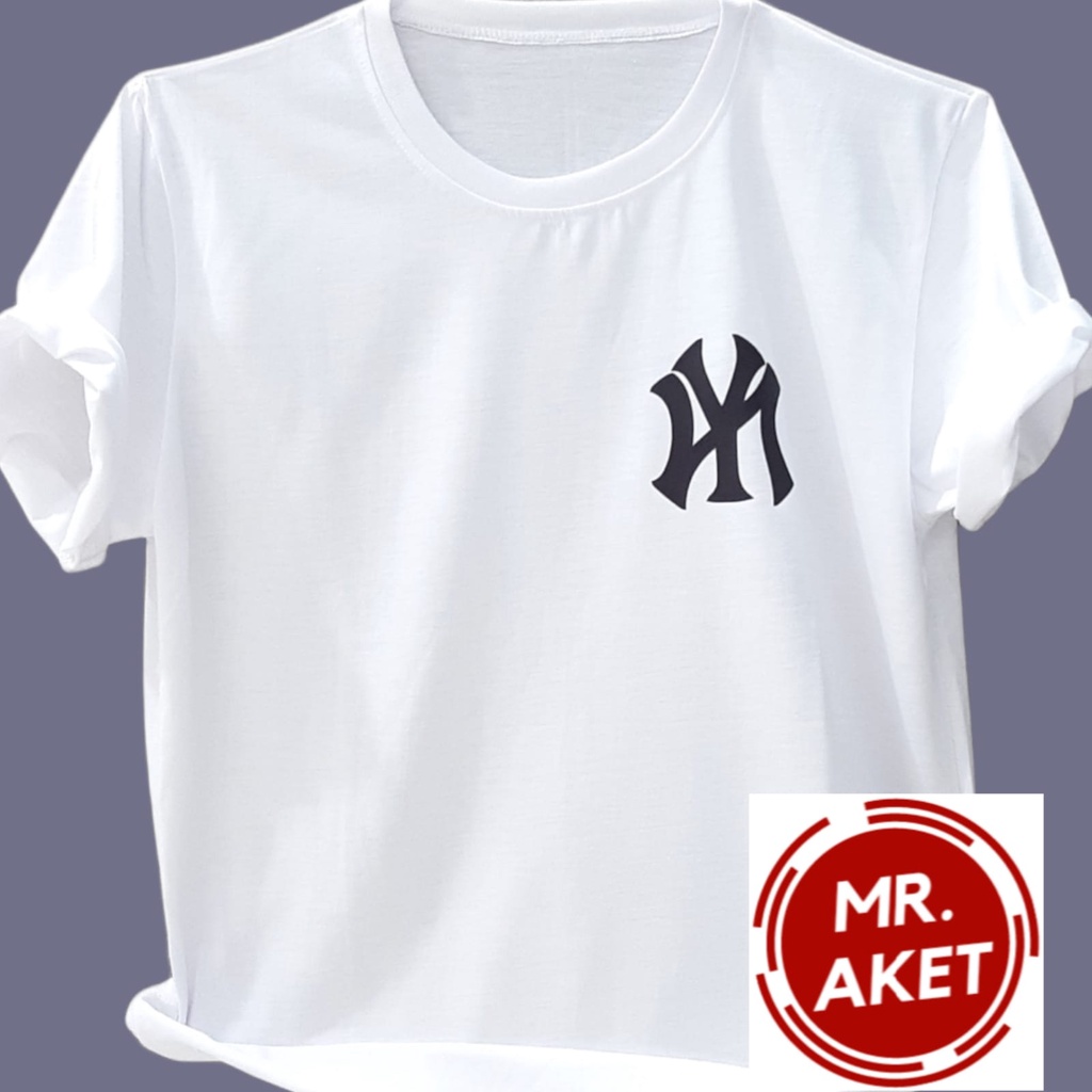 KAOS OBLONG PRIA DEWASA LENGAN PENDEK MOTIF NEW YORK BAHAN KATUN UKURAN L.XL