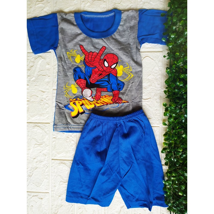 Setelan Baby PDK /0-12Bulan /Murah Berkualitas /Real Picture / Spiderman