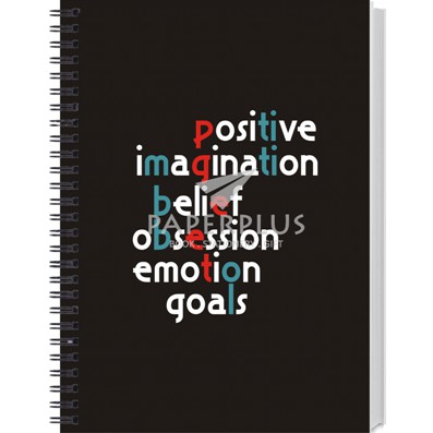 

Spiral Notebook Kwarto Positif Imagination Black