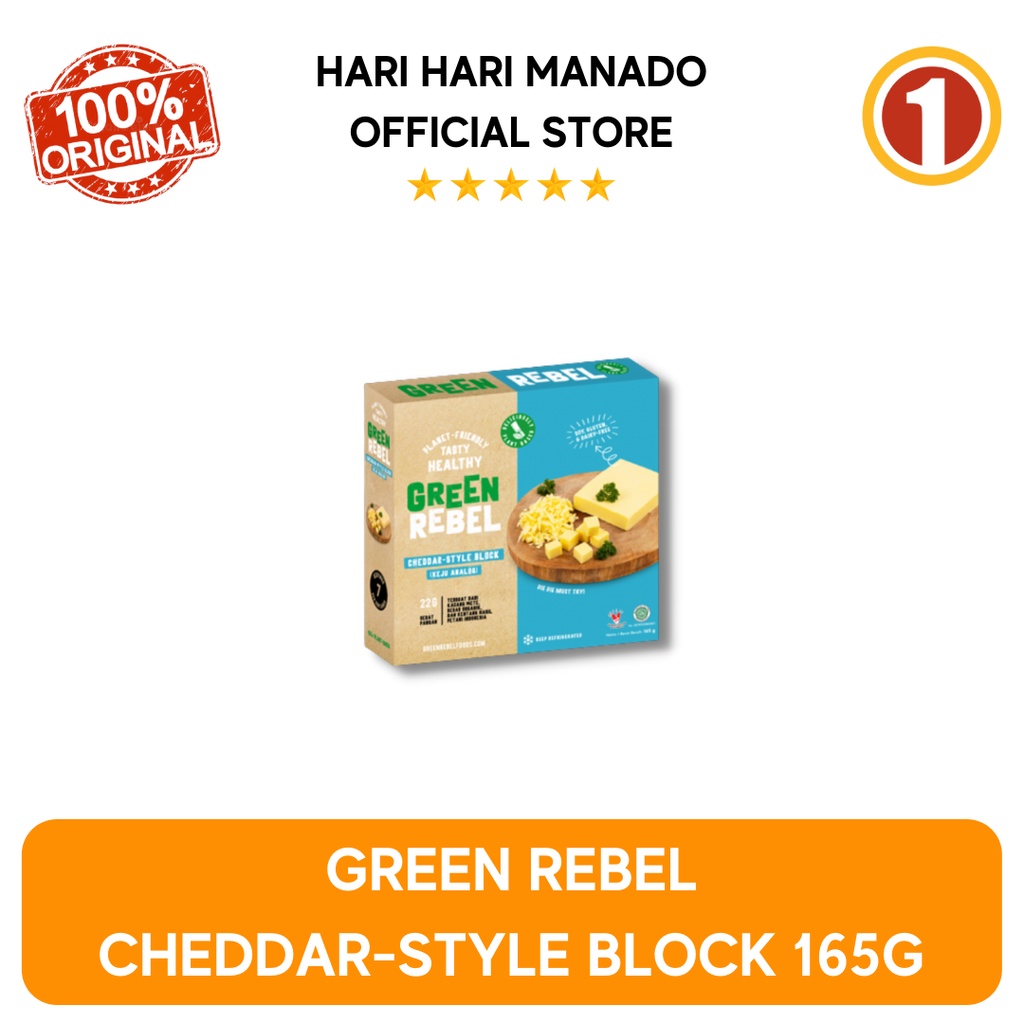 

GREEN REBEL CHEDDAR-STYLE BLOCK 165G