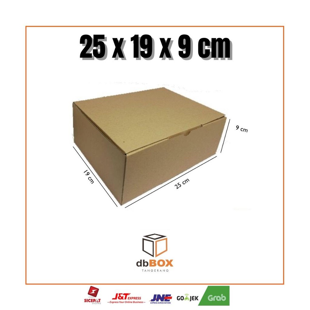 

Kardus 25x19x9 cm | Box Die Cut dan Easy Usage | Box Kue Tart | Box Aksesoris | Box Pizza