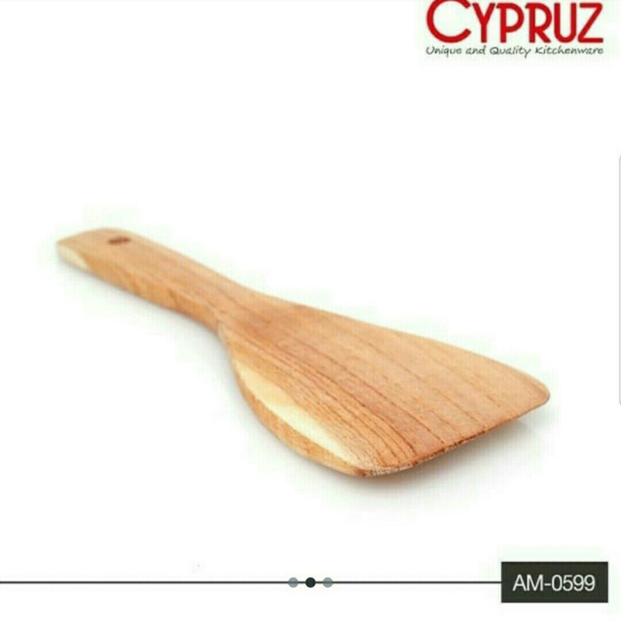 CYPRUZ - AM 0599 KH - Centong Kayu Mahoni Persegi / Utensil Mahoni Centong Kayu