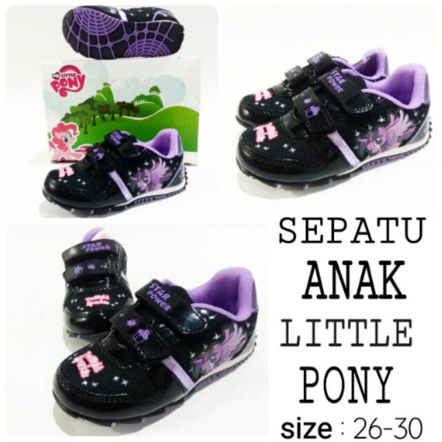 Sepatu sekolah anak little pony sepatu anak lucu dan terbaru