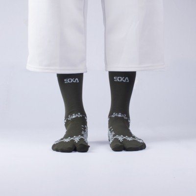 Kaos Kaki Wanita Murah / SOKA Sock Essentials Motif HENNA / Kaos Kaki Jempol Muslimah Panjang