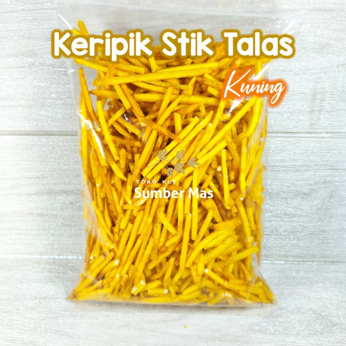 KERIPIK TALAS 500gr / KERIPIK TALAS BOGOR / KERIPIK TALES ASIN / Stick Talas Kunyit