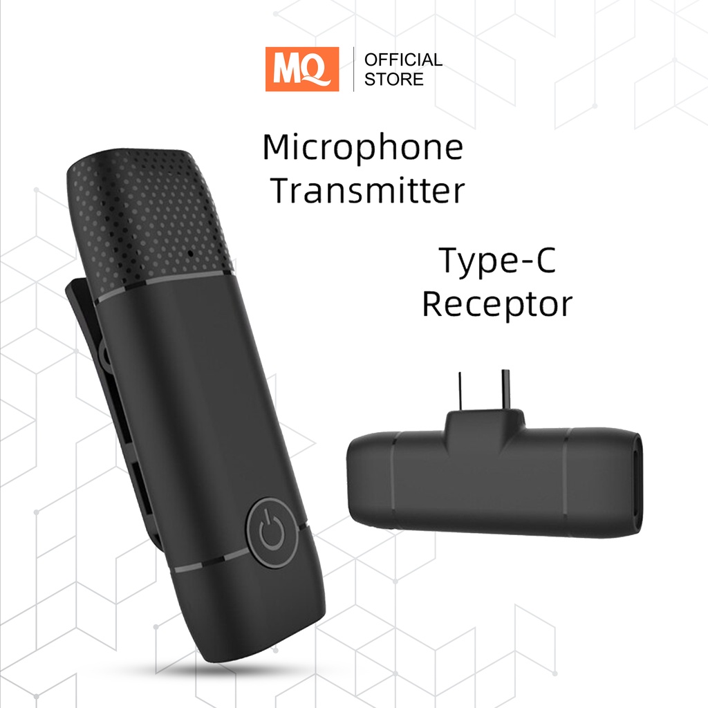 [MQ] Wireless Lavalier Microphone Mini Mic for Android Phone Lightning &amp; Type-C