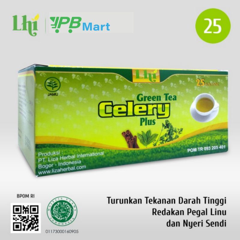 

Green Tea Cellery Teh Hijau Plus SELEDRI untuk Asam Urat dan Nyeri Sendi