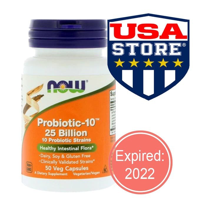 CO74 Now PROBIOTIC 10 25 Billion 50 Veg Cap Now Foods Probiotic-10