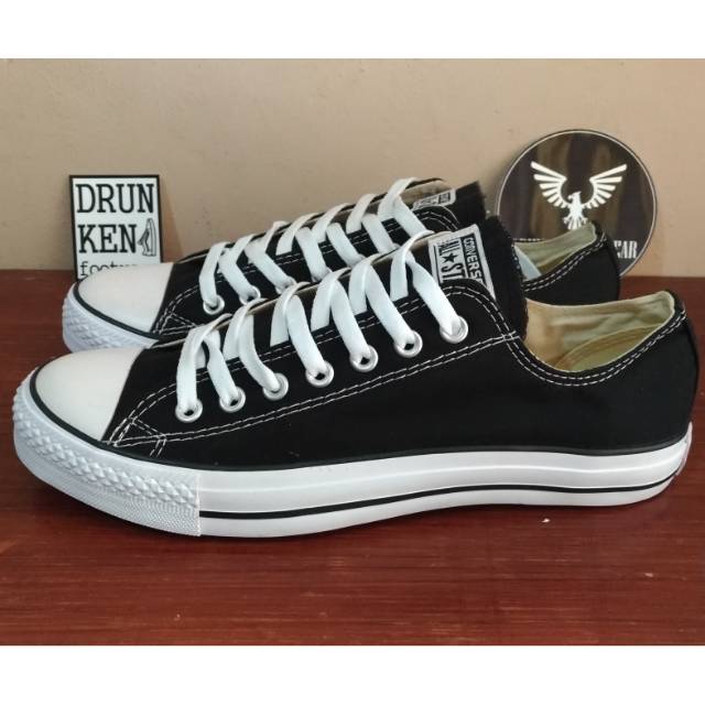 Jual Converse All Star Low Black White Allstar Basic Classic Hitam