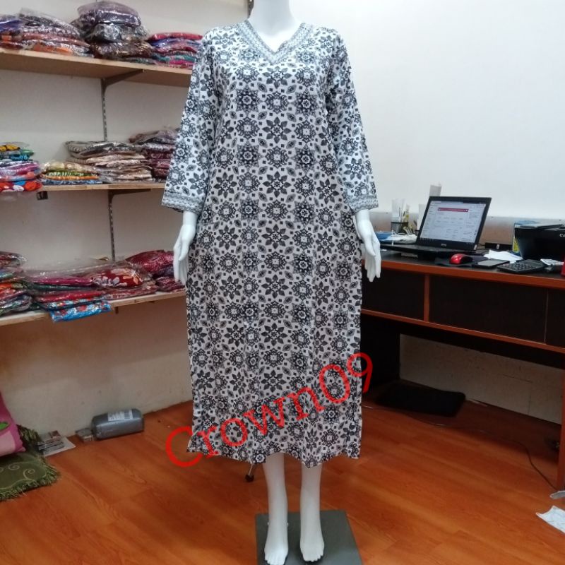 Longdress Abaya Airin Kencana Ungu Original LD 100 cm Daster Ibu