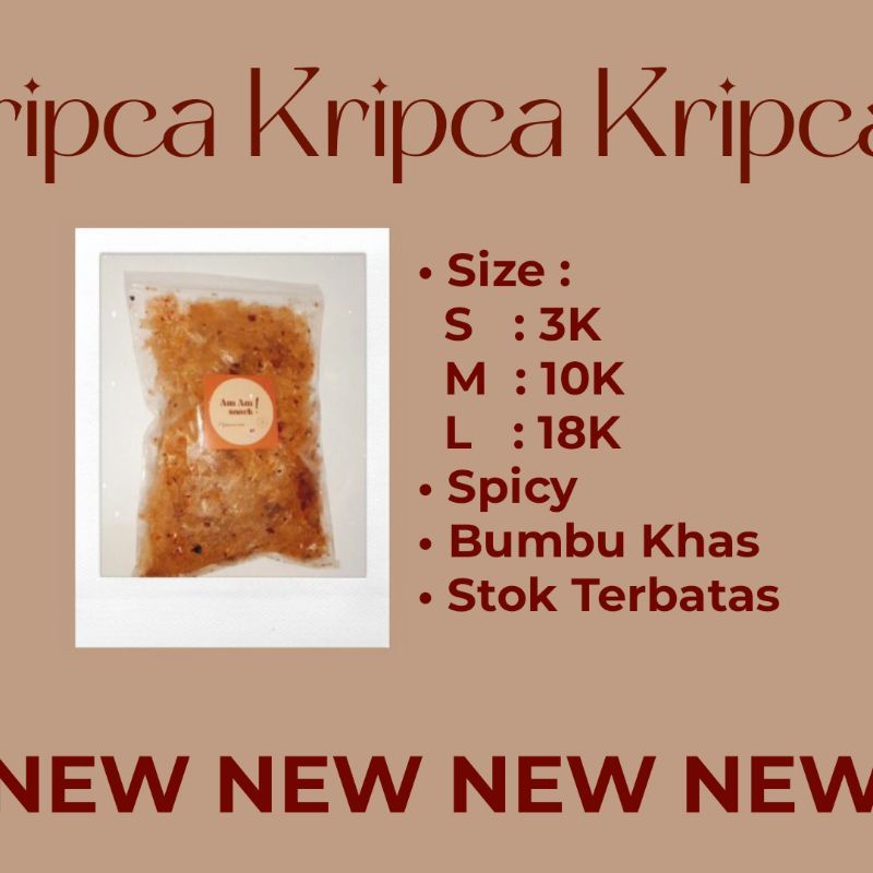 

KRIPIK KACA, KRIPCA PEDAS, PEDAS BUMBU KHAS, KRIPCA ORIGINAL, TERMURAH