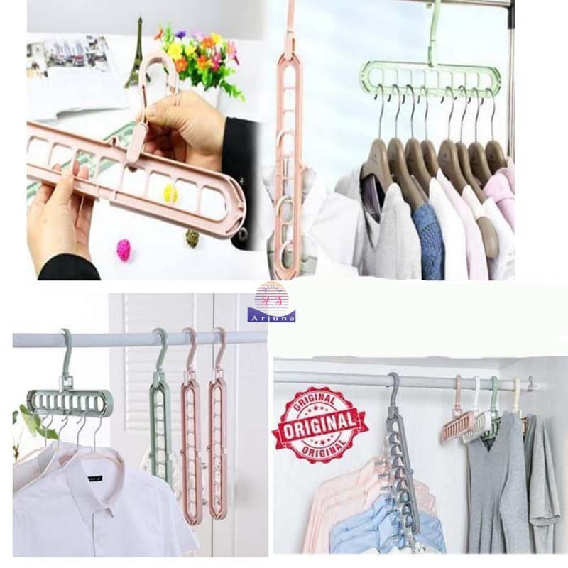 GANTUNGAN BAJU BERONGGA / MAGIC HANGER / GANTUNGAN MULTIFUNGSI HEMAT RUANG