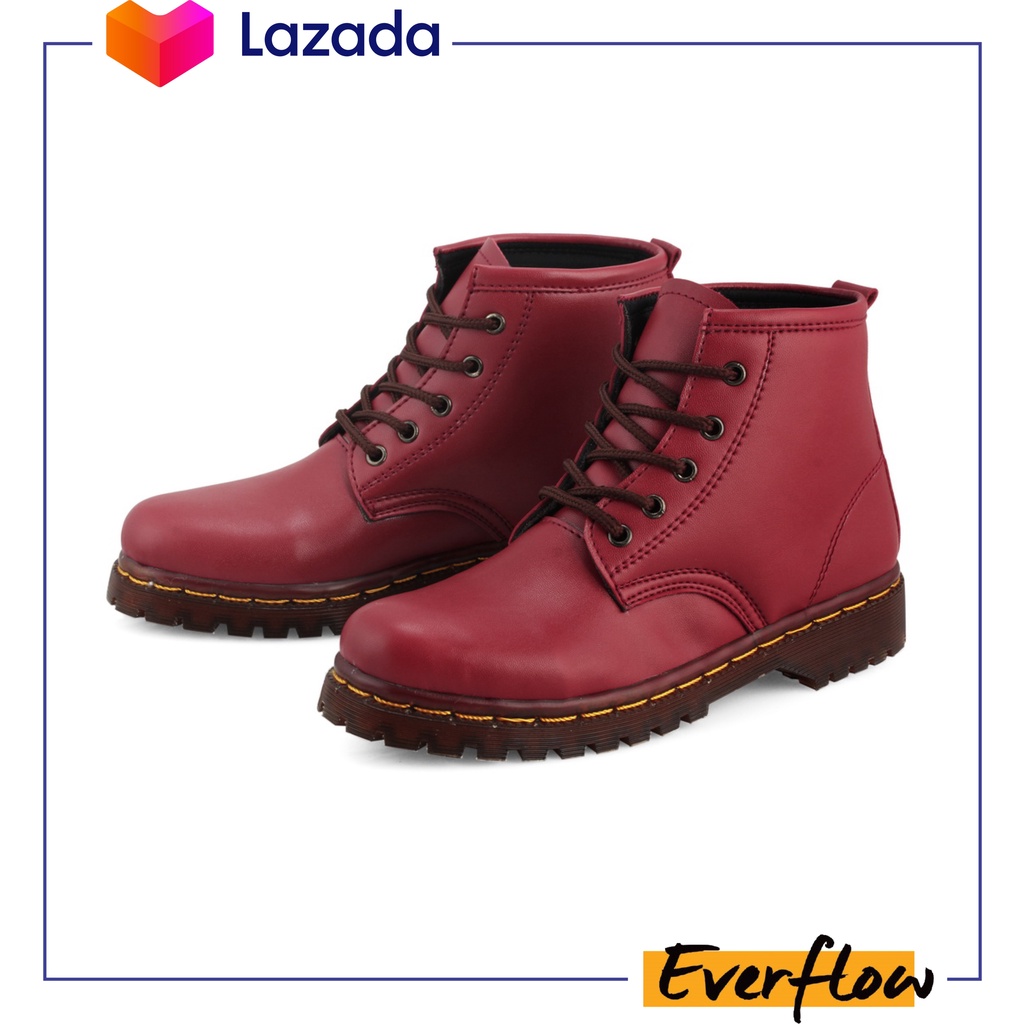 ALFA - Sepatu Boots Docmart Wanita 5 Lubang Tali / Womens Boots Docmart Casual / Sepatu Docmart Wani