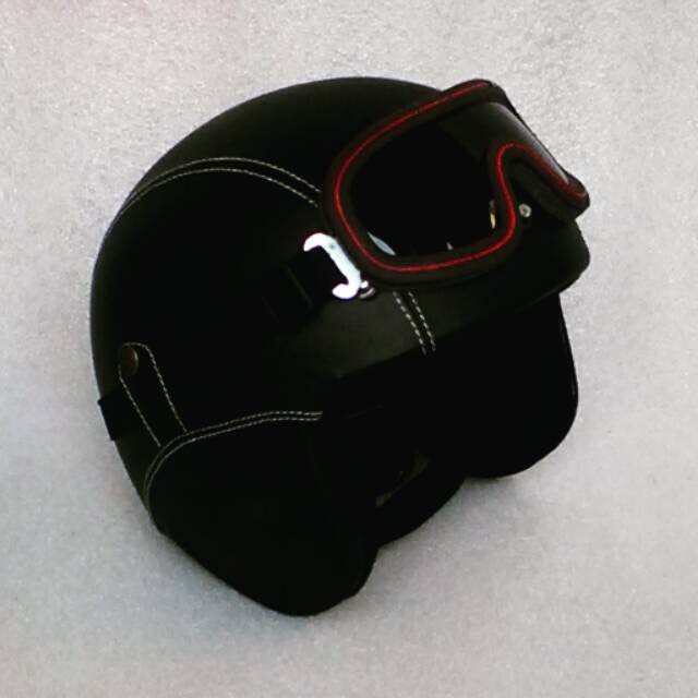 HM-2003 Helm Pororo Dewasa (Hitam Polos) Murah
