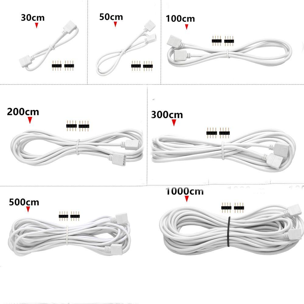 [Elegan] Kabel Ekstensi Strip Lampu 0.3M 1M 2M 3M 5M 10M RGB RGBW Extender Cord Aksesoris Cord Kawat Untuk 2835lampu Strip LED 5050dengan Jarum Lampu Band