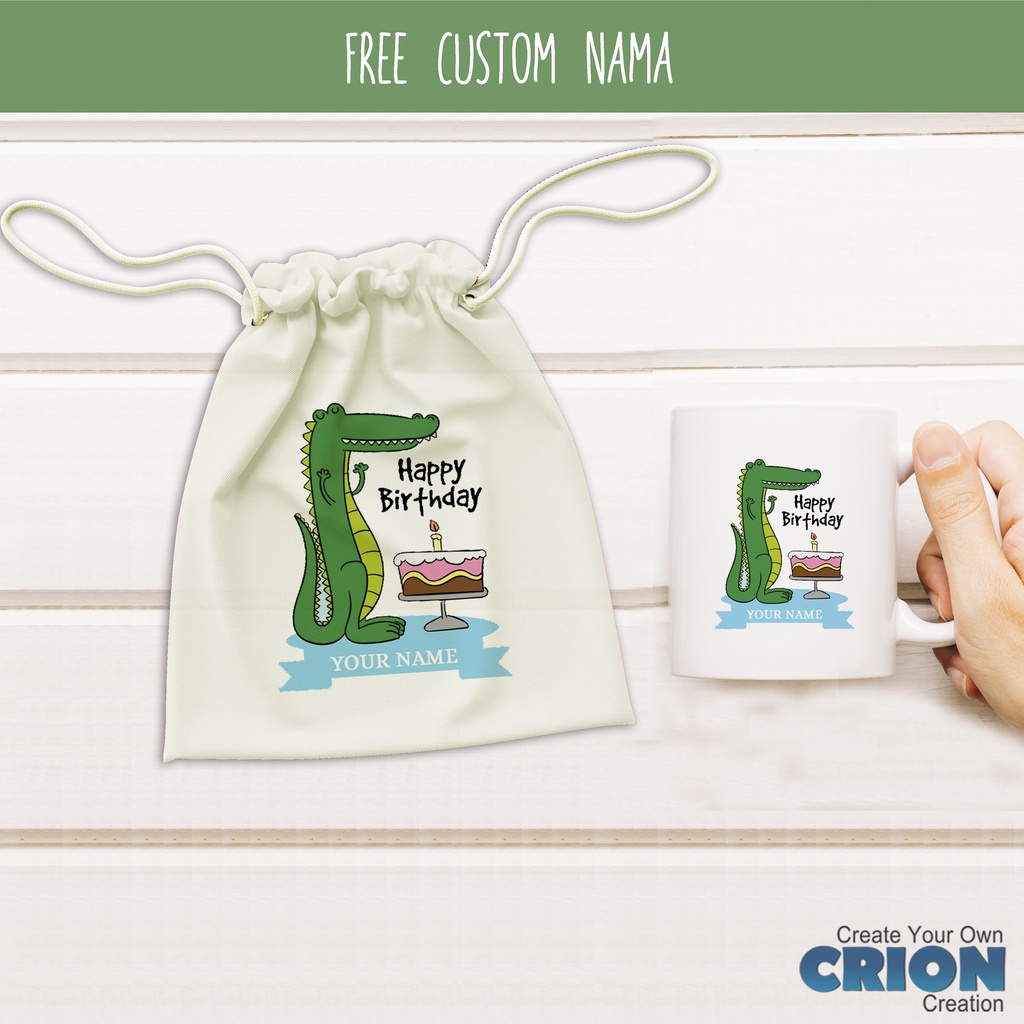 Mug Hampers Happy Birthday Pouch Animal Series - By Crion