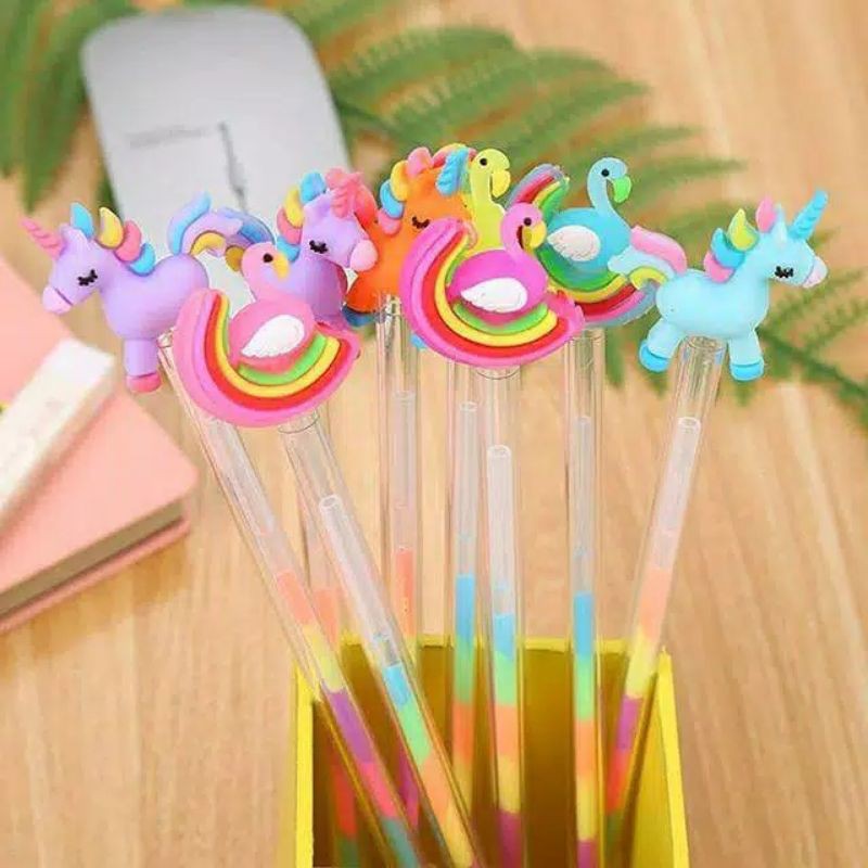 

pulpen warna warni lucu