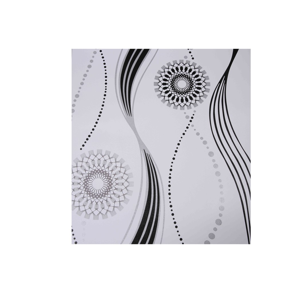 Wallpaper Sticker Motif Kembang Hitam (5274) / 9mx45cm
