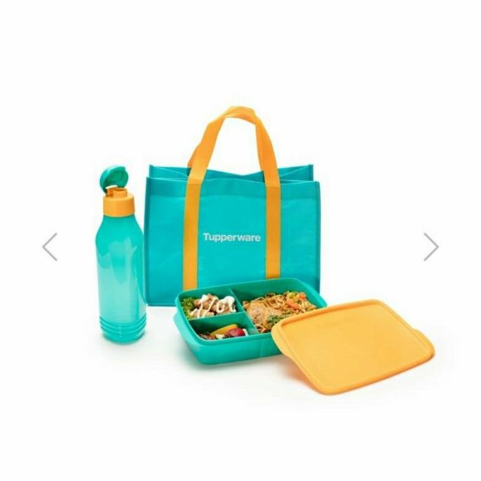 Tupperware cool teen lunch box set tempat minum tempat makan