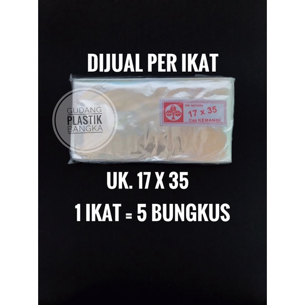 Plastik PP Tahu / Plastik Sayur Merk Kemangi Ukuran 10x30 13x35 15x35 17x35 (per ikat)