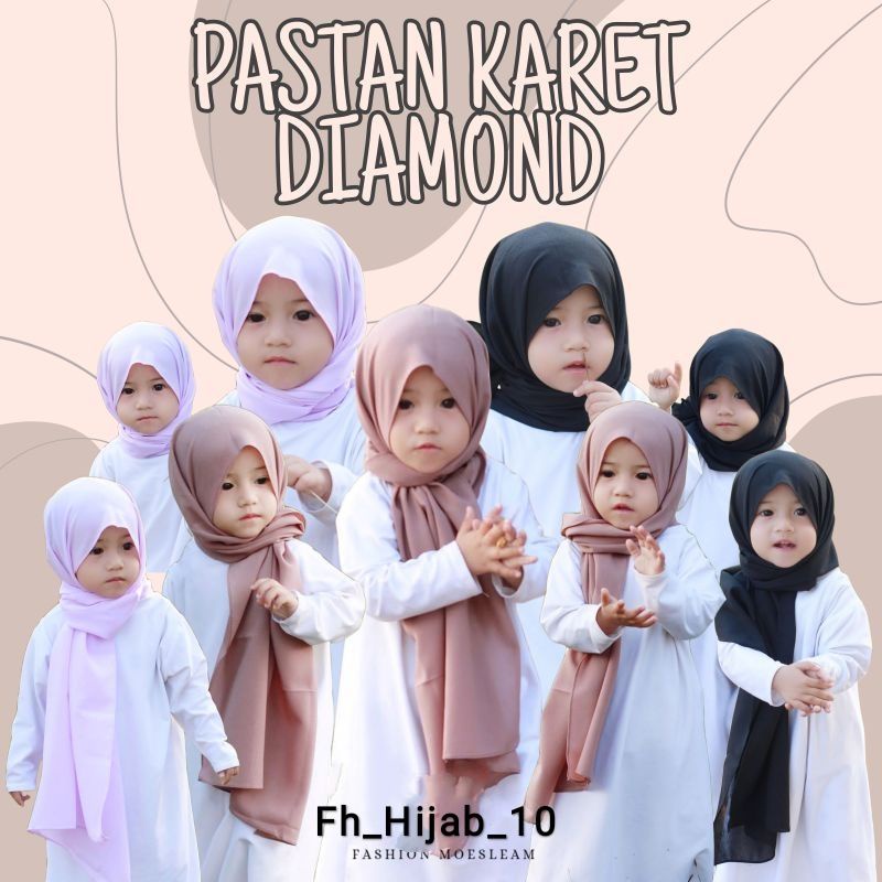 (Terlaris) Pashmina Karet Anak Bayi Instan Uk. 150×50cm Usia 2 - 10 Tahun |Hijab Tk Baby Perempuan Newborn Lucu 5 Sampai 1 Thn |Kerudung Sekolah Lembut Sd Instant  Terbaru 4 – 6 Bln Premium |Hijab_Fashion_10