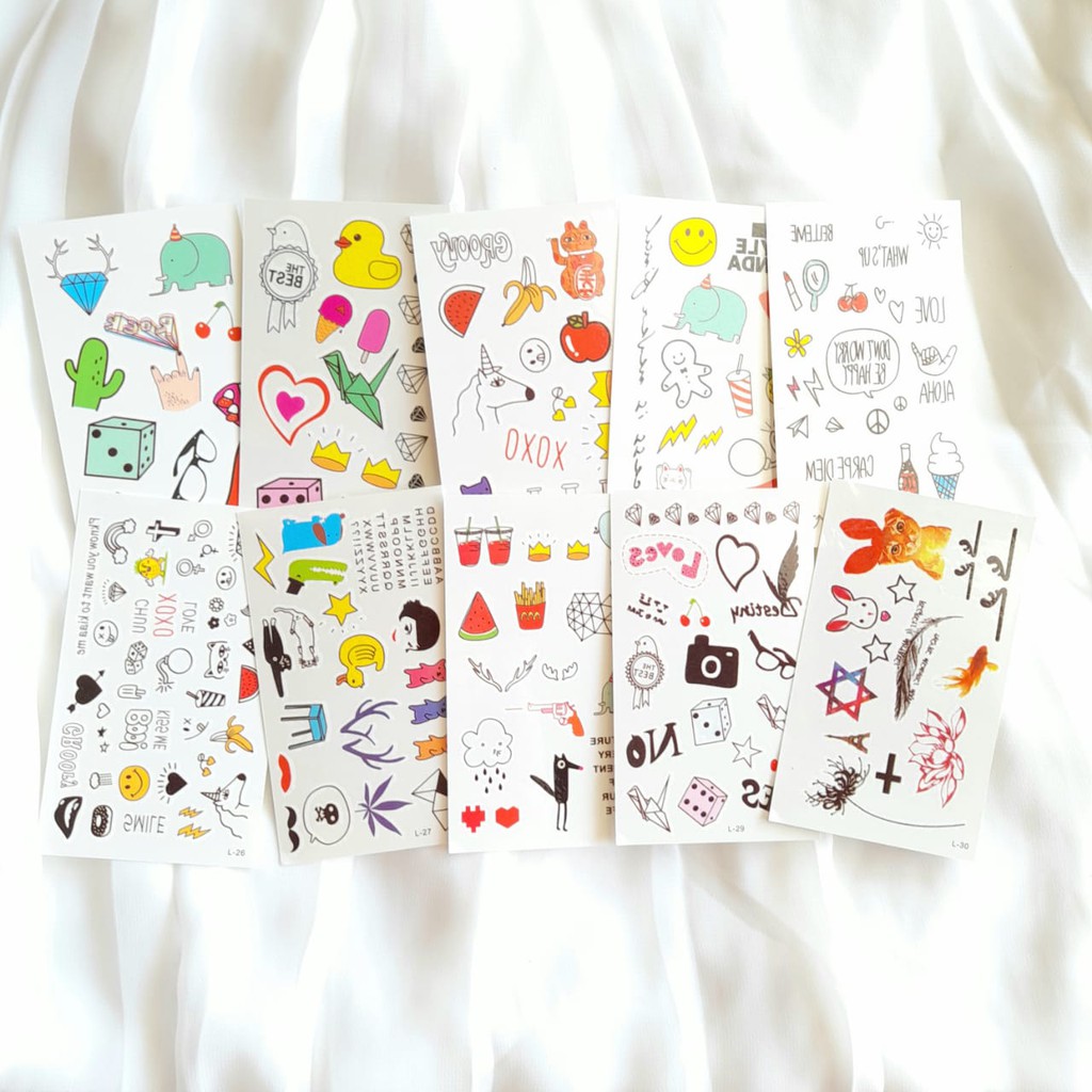 Jual STIKER TATO TEMPORER TEMPORARY TATTOO TDTLPART3 Indonesia