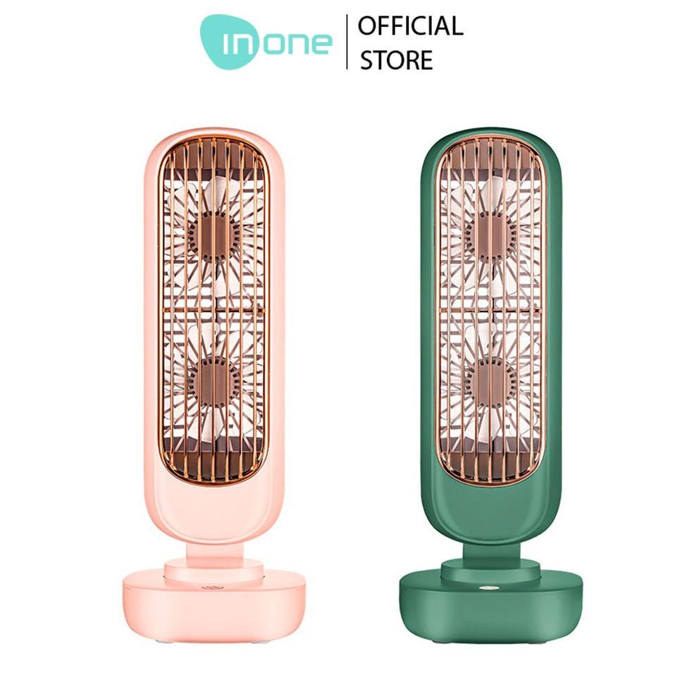 INONE Kipas Angin Retro 5V 2000mAh Rechargeable 3 Speed Angin