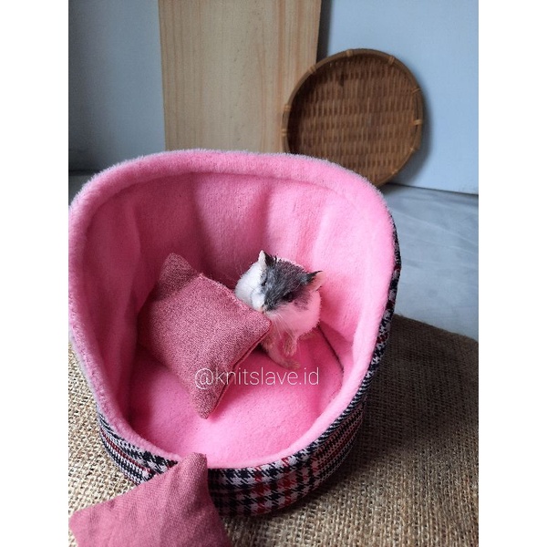 Sofa Tempat Tidur Landak Mini | Alas Hamster |  Bantal Hewan Sugar Glider | Tatakan Marmut Kecil