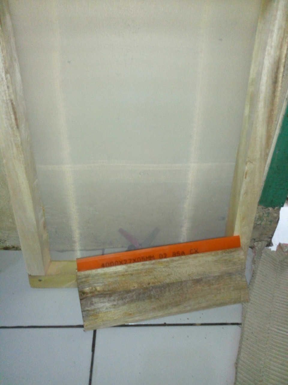 Rakel Sablon (lancip) + Free Gagang Kayu (solventbase) (orange)