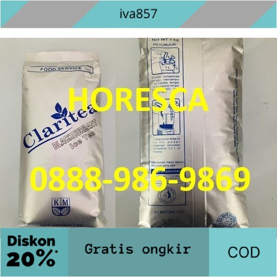 

PROMO Claritea Blackcurrant Tea | Bubuk Minuman Blackcurrant Kemasan 1 Kg GRATIS ONGKIR